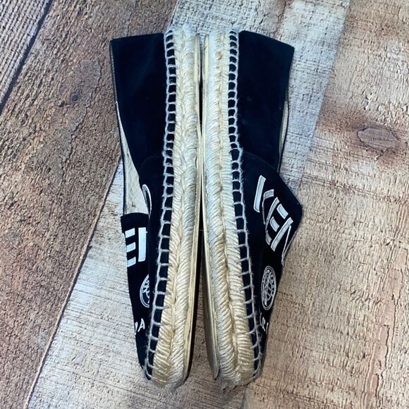 Kenzo black logo print canvas espadrilles - Picture 7 of 13